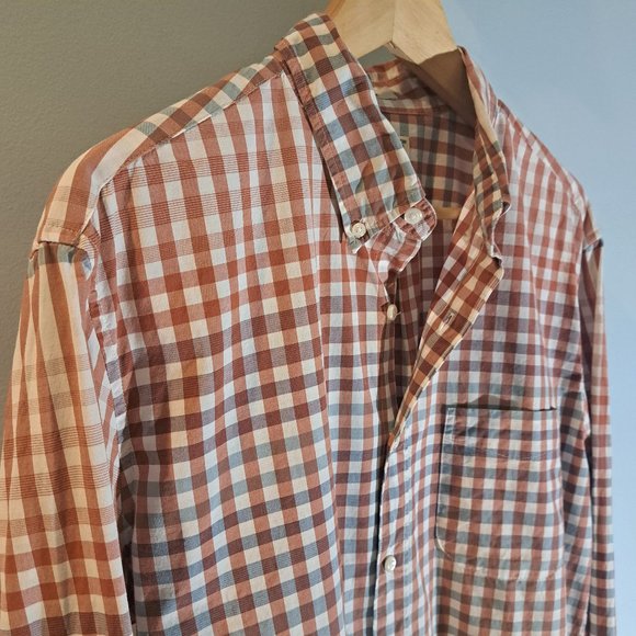 J. Crew Men's Large Slim Fit Stretch 98% Organic Cotton Shirt Style AI902 - Picture 5 of 15